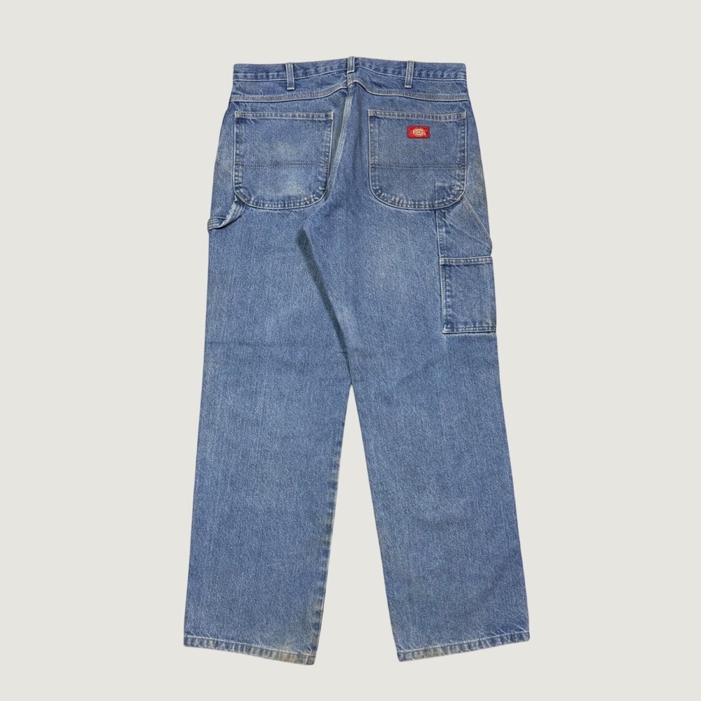Dickies Vintage Carpenter Jeans Mens 36x31 Blue Denim Workwear Utility Pants